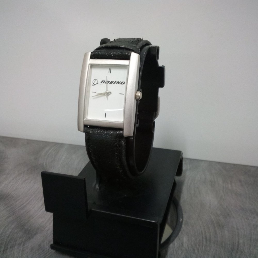Working Boeing Sweda Silver Tone Watch